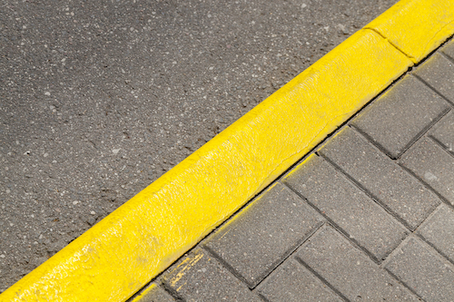 solid yellow line on a road